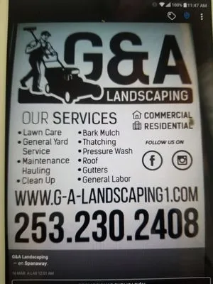 G&A Landscaping Logo