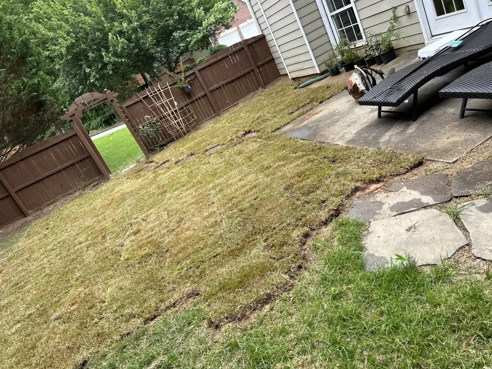 Professional garden landscaping with custom design in Canton, GA by Ga Lawn Services