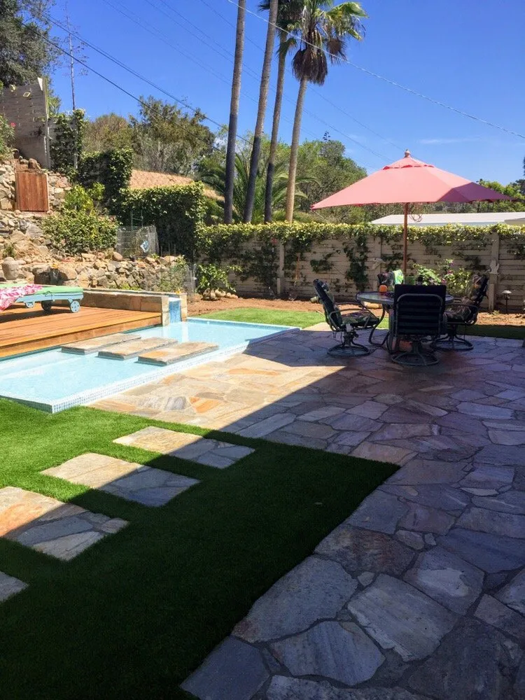 Local lawn care service with custom design in Lemon grove, CA by Gabino's Concrete