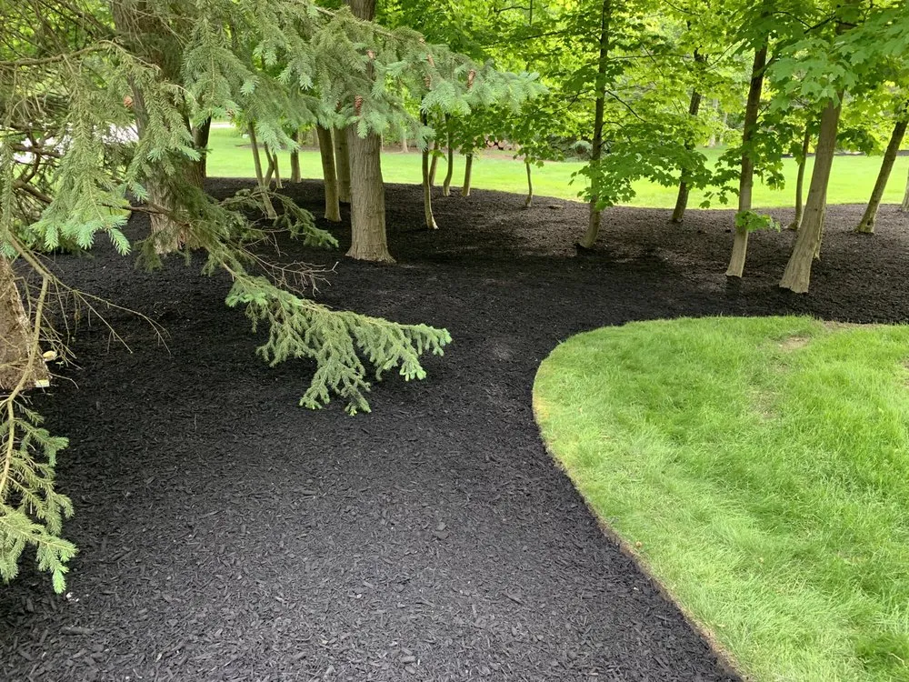 Local lawn mowing service with custom design in Painesville, OH by Gabriel and Son