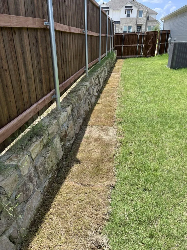 Local outdoor landscaping with custom design in Arlington, TX by Gabriels Construction