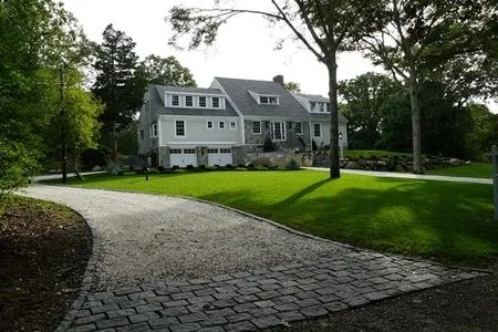 Custom outdoor landscaping for year-round maintenance in Hyannis, MA by Gade Masonry & Landscaping