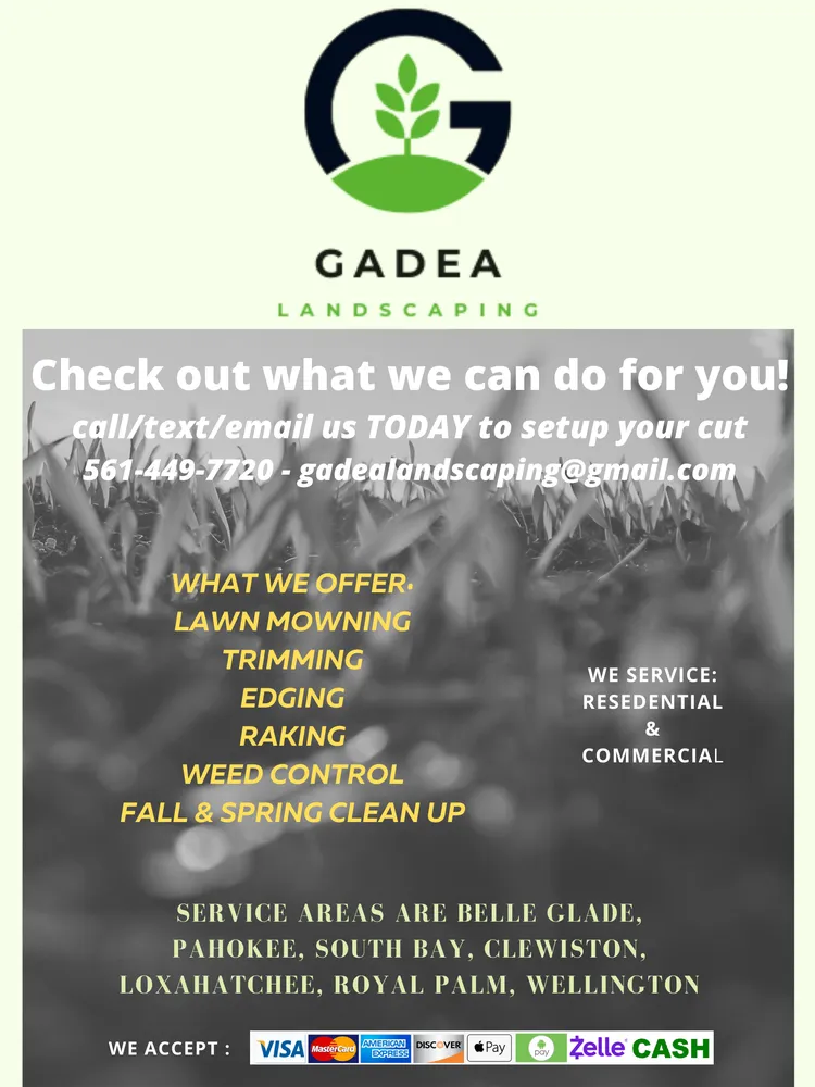Custom yard cleanup service in Belle Glade, FL by Gadea Landscaping