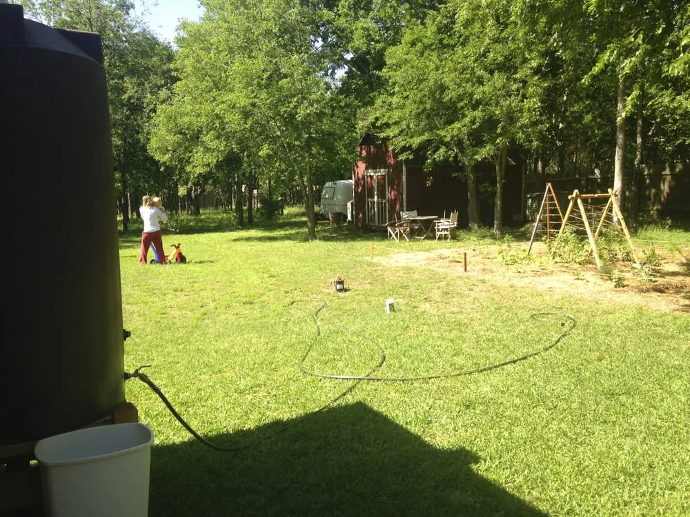 Custom outdoor landscaping with custom design in Austin, TX by Gaia's Permaculture Design and Landscape