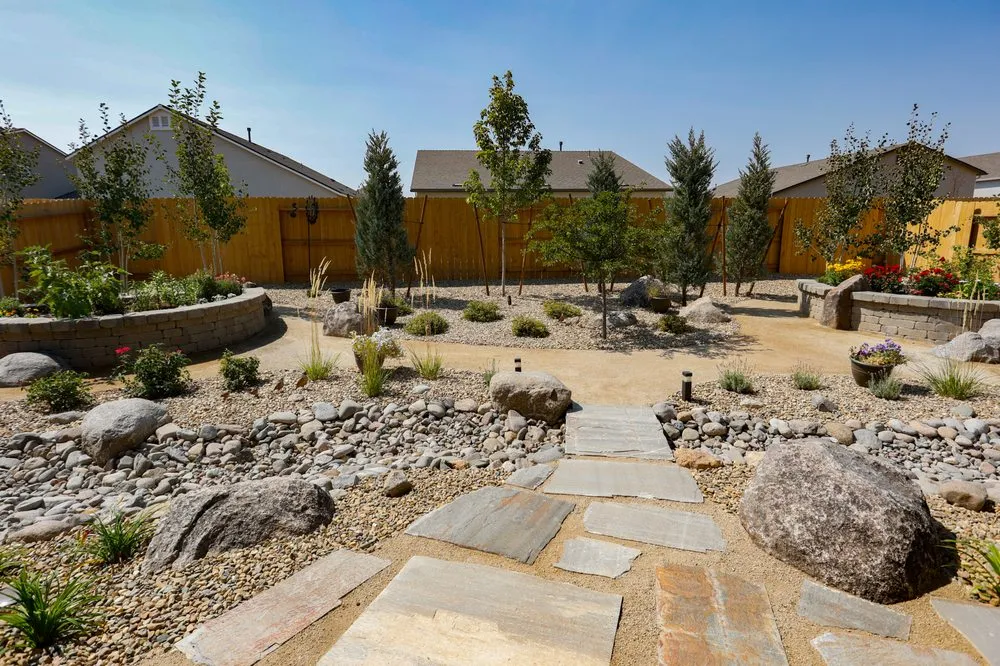 Professional landscape installation for beautiful yards in New Washoe City, NV by Gail Willey Landscaping Inc.