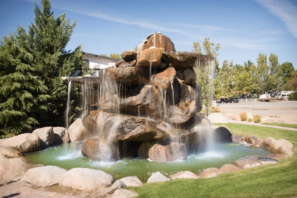 Custom garden landscaping with custom design across New Washoe City, NV - Gail Willey Landscaping Inc.