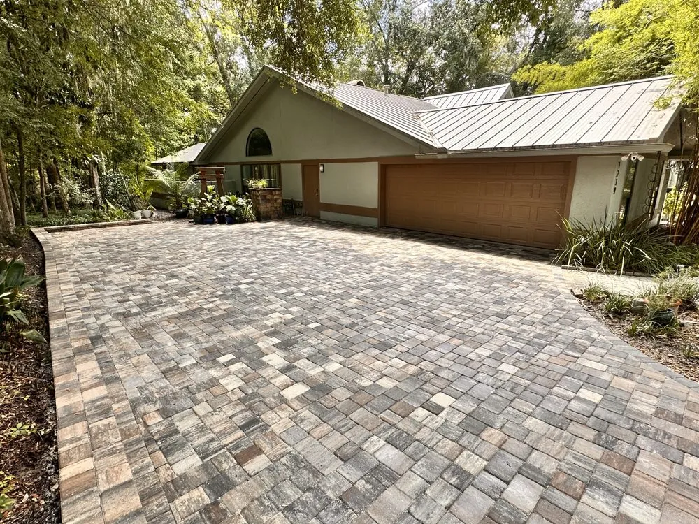 Local lawn mowing service with custom design across Archer, FL - Gainesville Florida Pavers