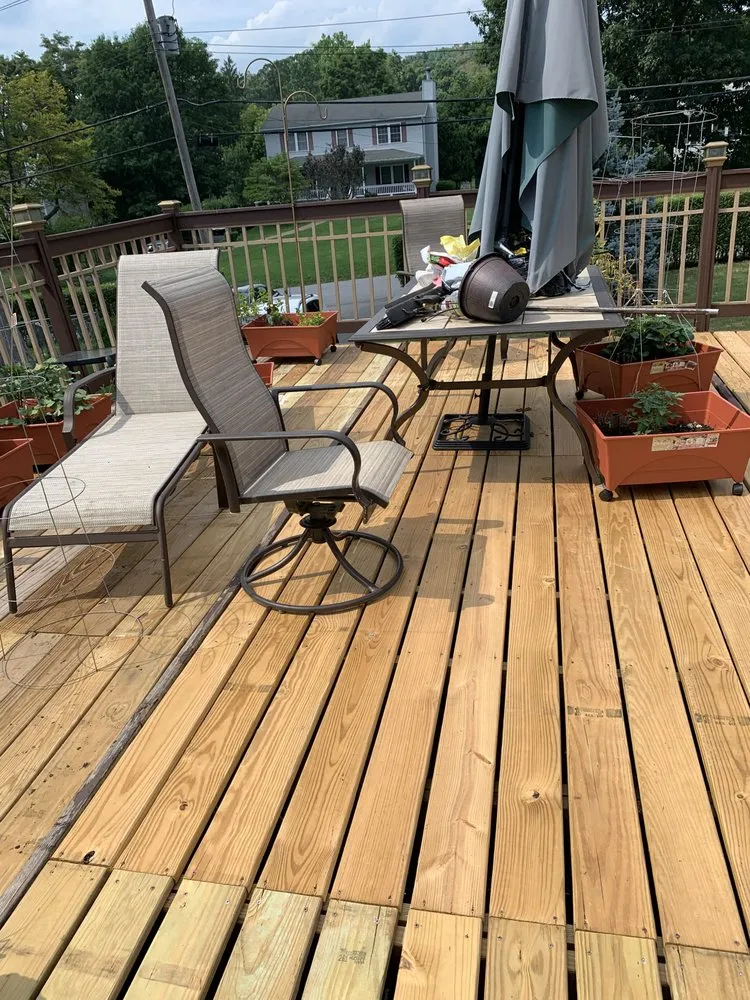 Custom outdoor landscaping in Monroe, NY by Galenic Properties