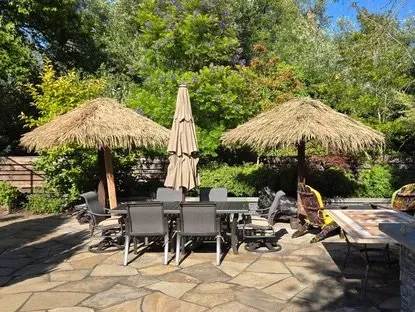 Affordable lawn mowing service with custom design in Menlo Park, CA by Galicia Landscapers