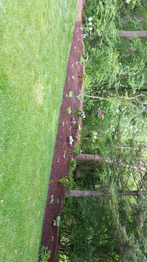 Custom landscape installation with custom design in Natick, MA by Gallagher Landscaping