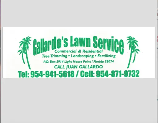 Gallardo's Lawn Service Logo