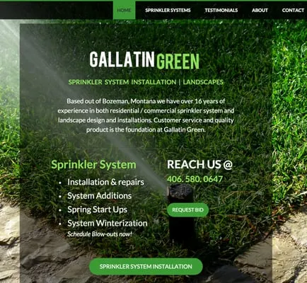 Gallatin Green Sprinklers Logo