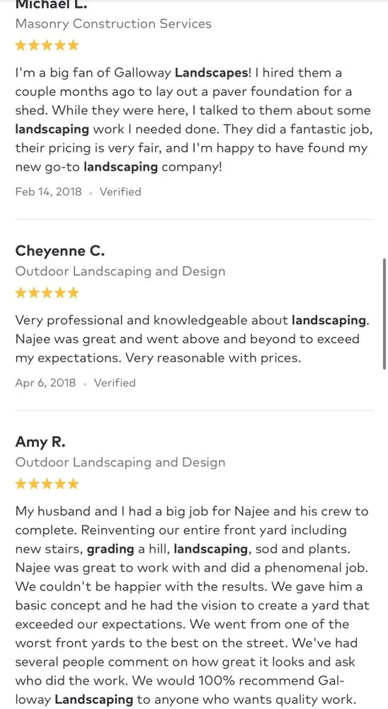 Top-rated landscaping services experts serving Baltimore, MD - Galloway Landscapes