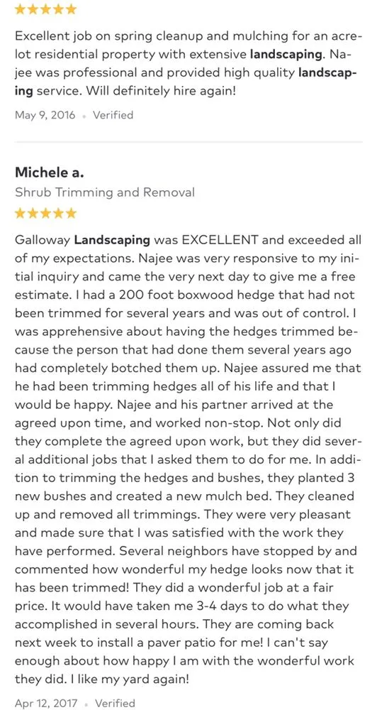 Top-rated yard cleanup service in Baltimore, MD by Galloway Landscapes