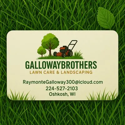 GallowayBrothers lawn care & Landscaping Logo