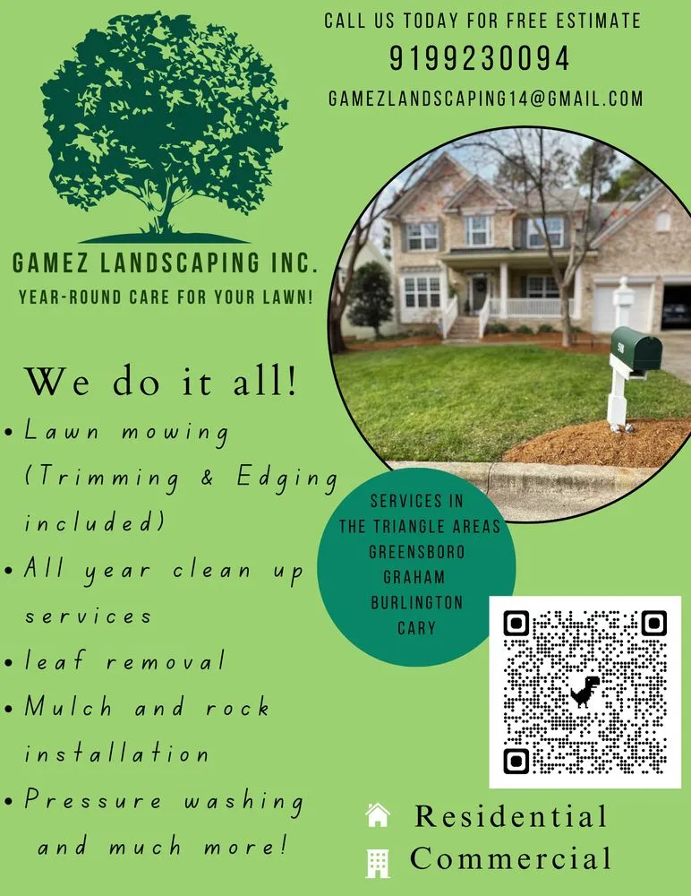 Professional landscaping services experts serving Graham, NC - Gamez Landscaping