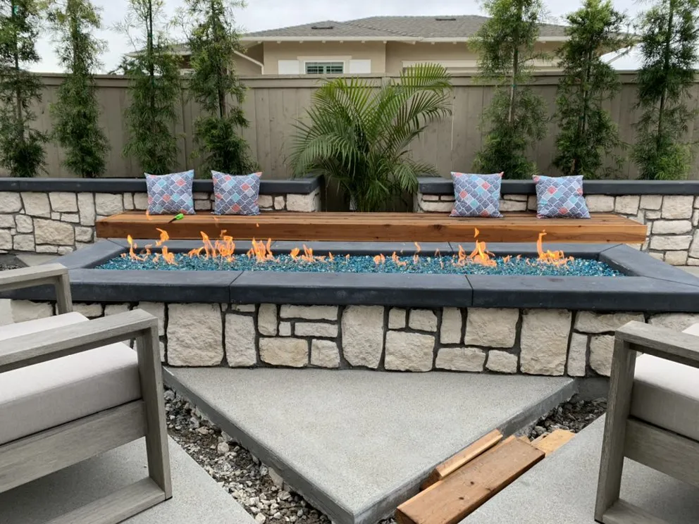 Custom residential landscaping with custom design in Carlsbad, CA by Gang Green Landscaping