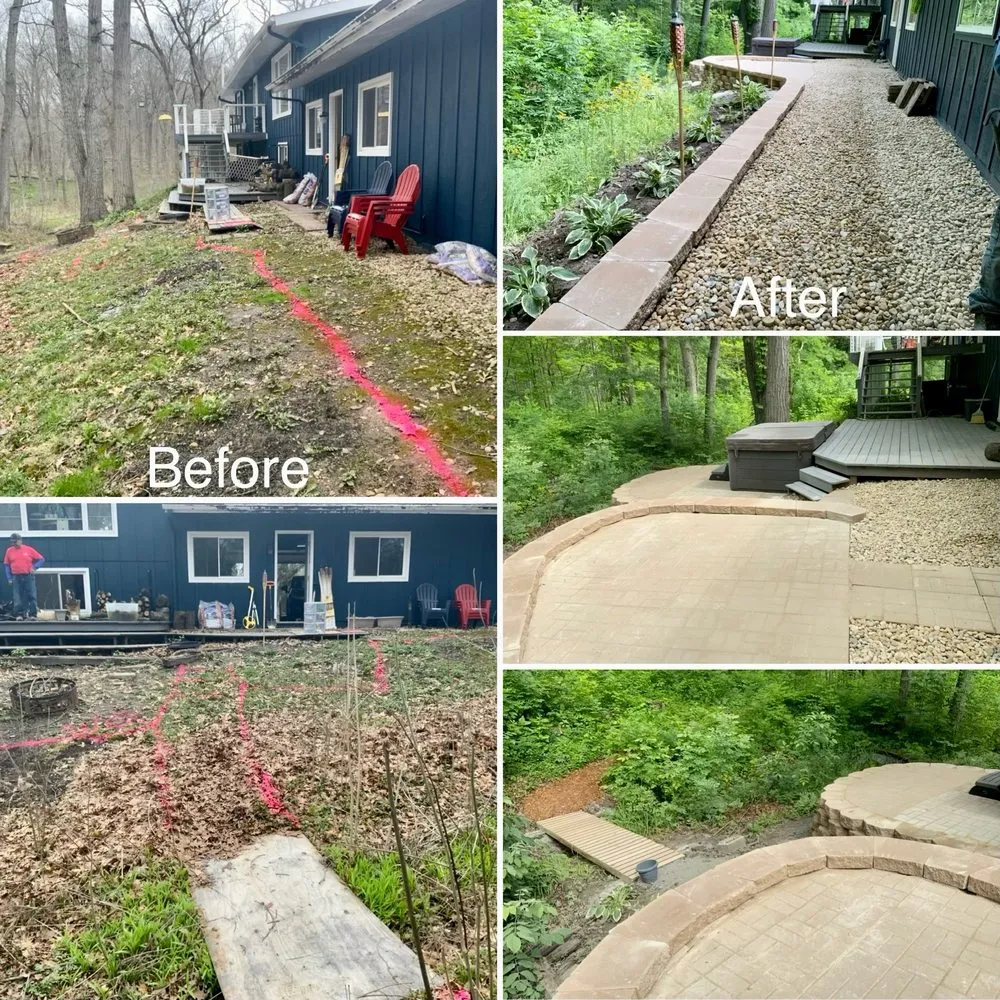 Expert lawn mowing service with custom design in Monee, IL by Garcia & Son Landscaping