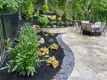 Custom garden landscaping in Huntington, NY by Garcia Design Group