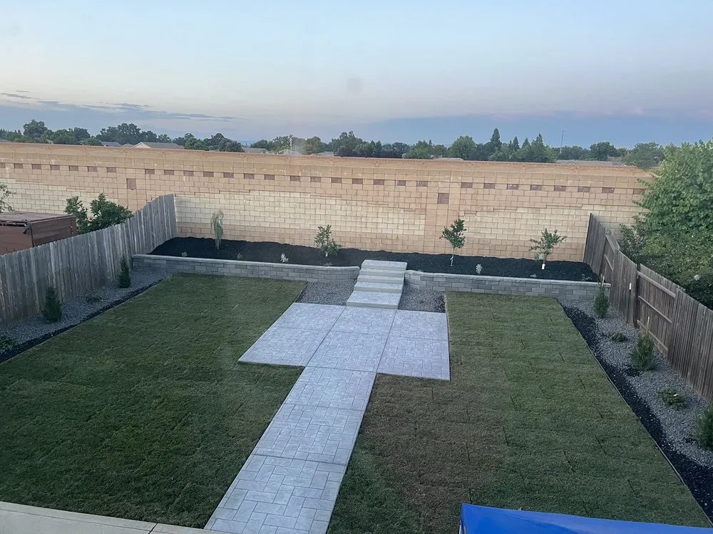 Custom garden landscaping in Roseville, CA - Garcia Landscaping