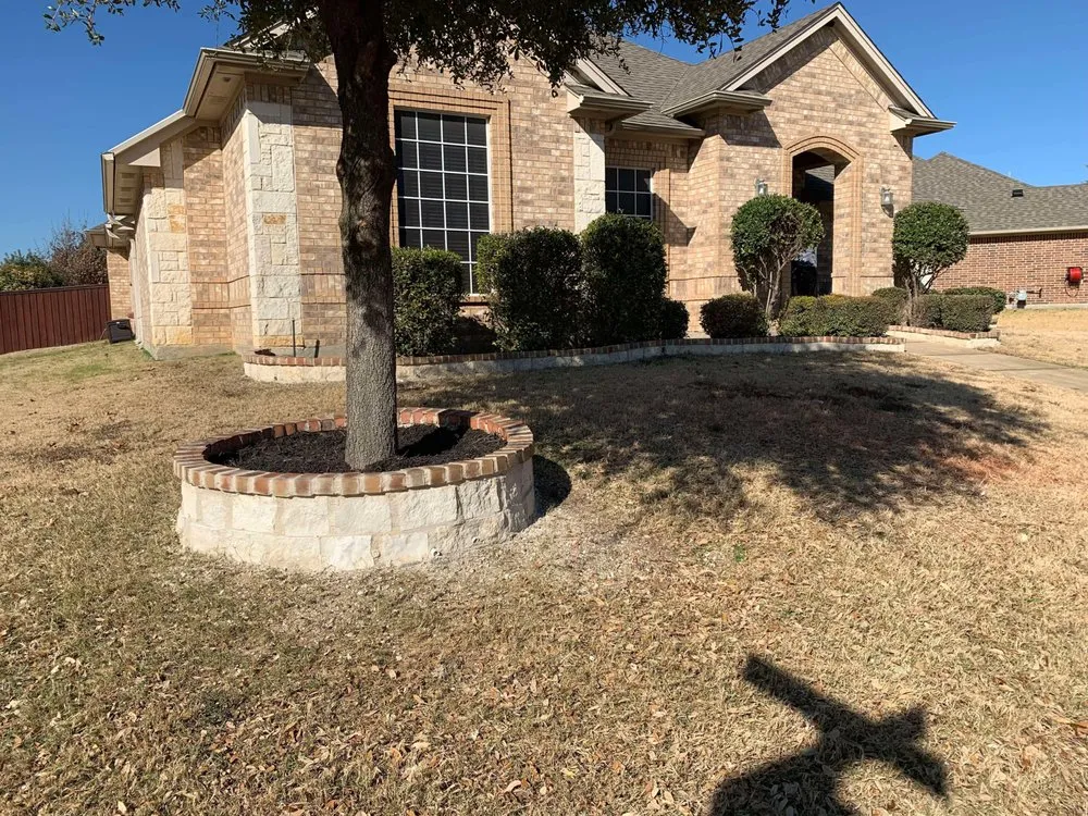 Affordable lawn mowing service in Azle, TX by Garcia Stone