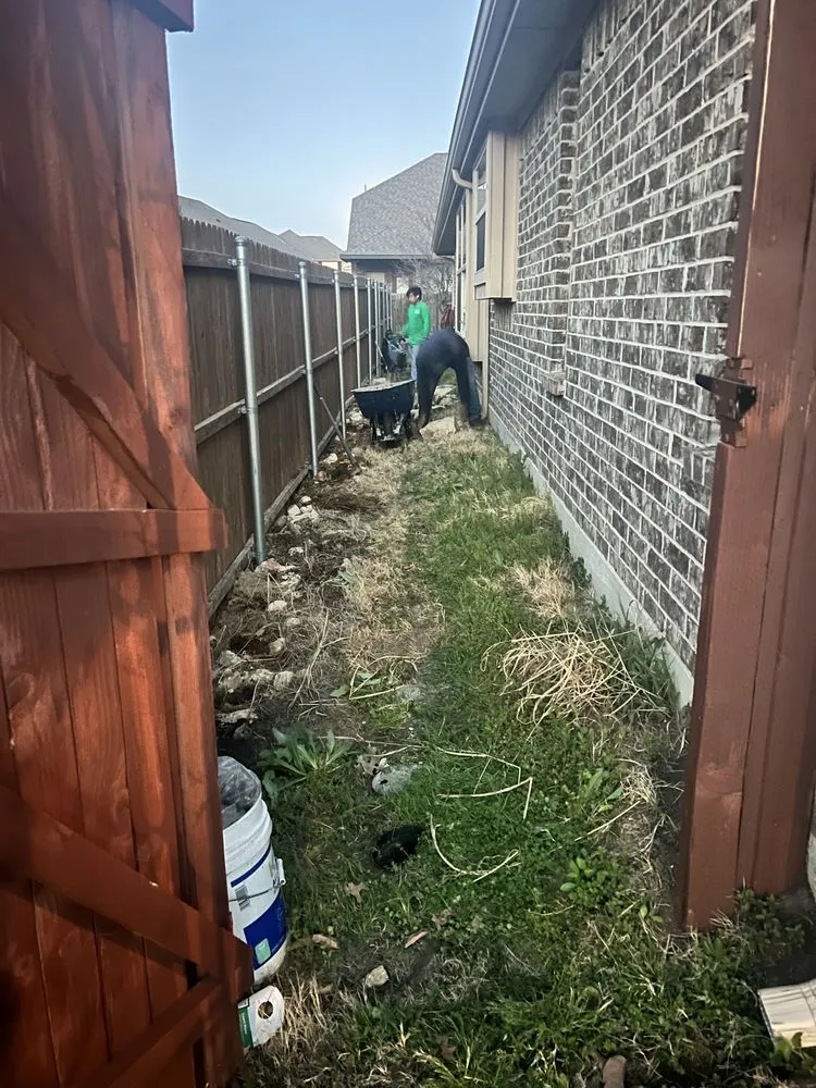 Custom landscape installation near you in Azle, TX by Garcia Stone