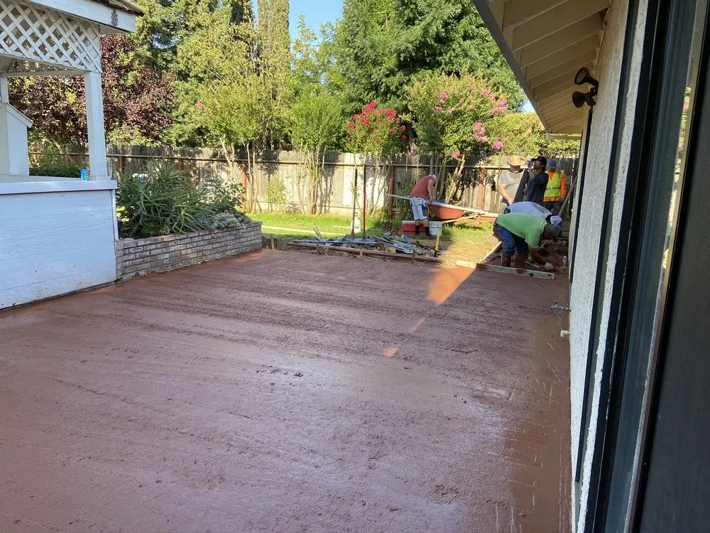 Custom garden landscaping with custom design in Merced, CA by Garcias Concrete and Landscaping