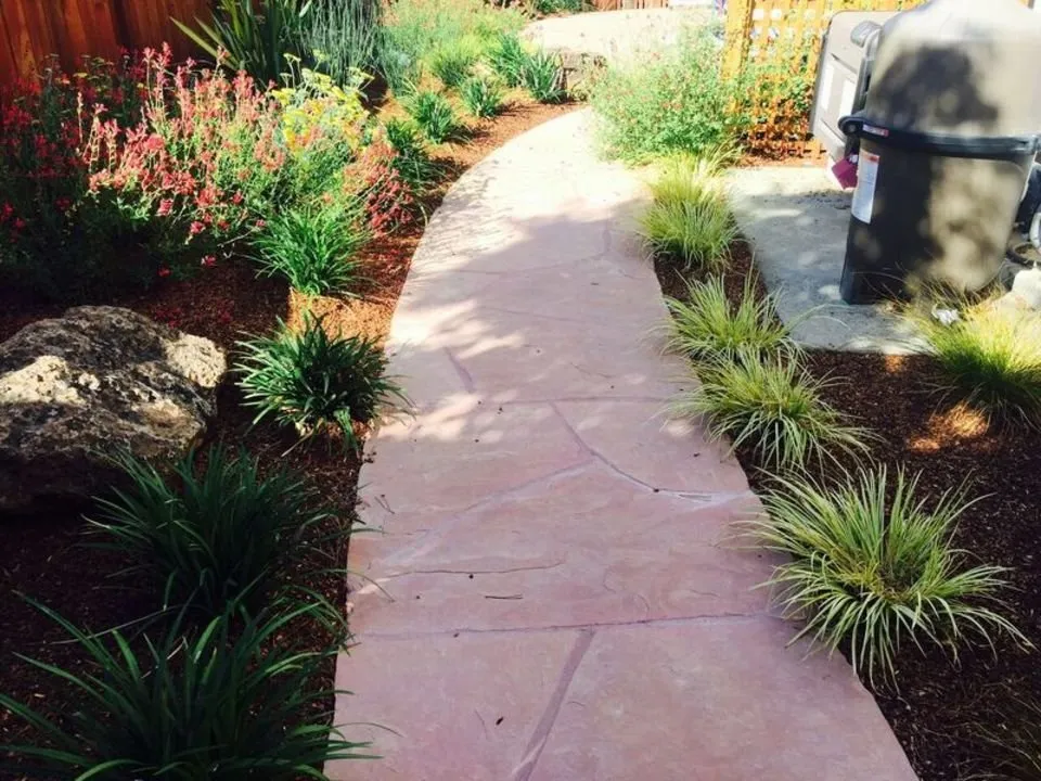 Custom garden landscaping in Novato, CA by Garcia's Landscaping