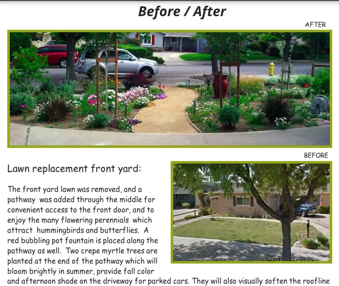 Top-rated outdoor landscaping in Santa Cruz, CA by Garden Design by Nancy