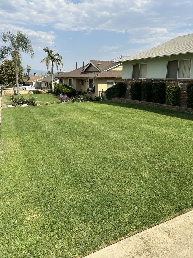 Expert lawn mowing service for homes in Rialto, CA by Garden Detail