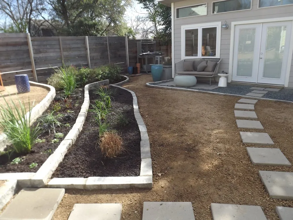 Local landscape installation for outdoor upgrades in Wimberley, TX by Garden Fairy Landscaping