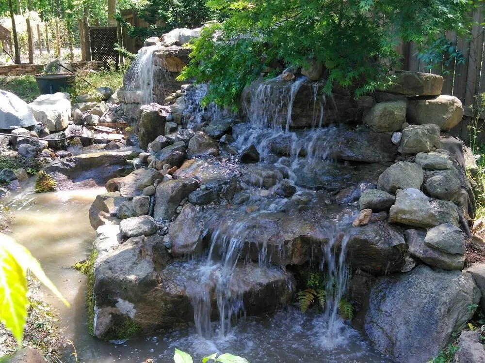 Custom outdoor landscaping for year-round maintenance in Apex, NC by Garden Ninjas