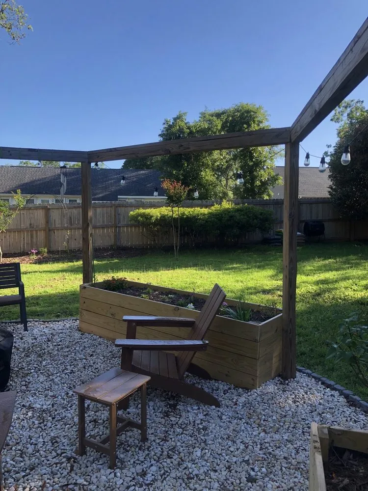 Custom yard cleanup service with custom design across Loris, SC - Garden of Eva