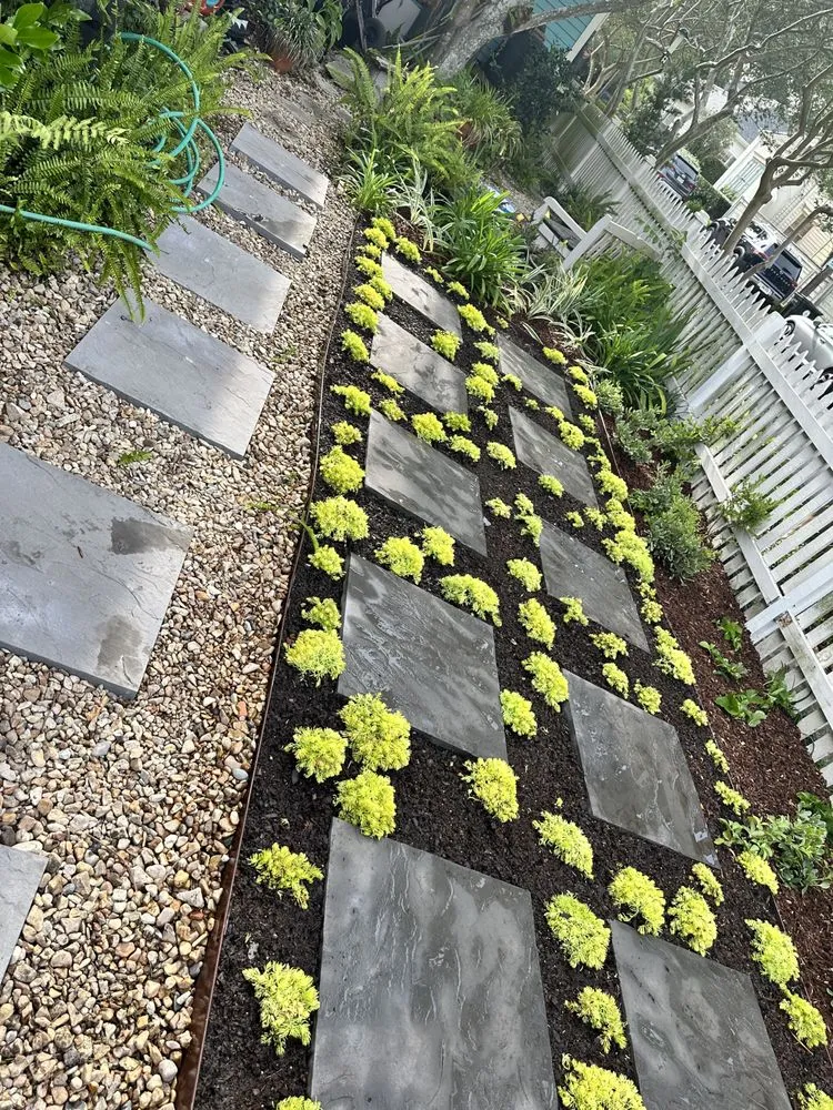 Professional landscape installation in New Orleans, LA by Garden Picasso