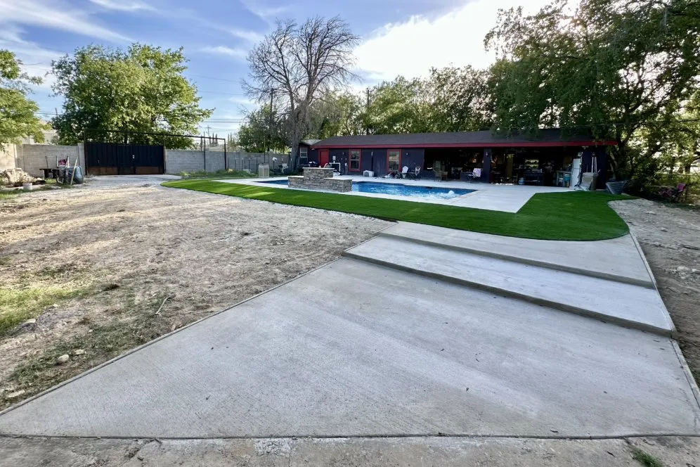 Affordable lawn mowing service with custom design in San Antonio, TX by Garden Pros Landscaping