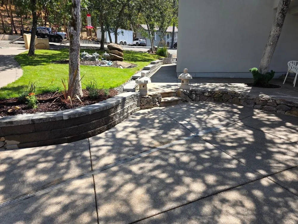 Professional yard cleanup service with custom design across Central Point, OR - Garden View Landscape & Construction