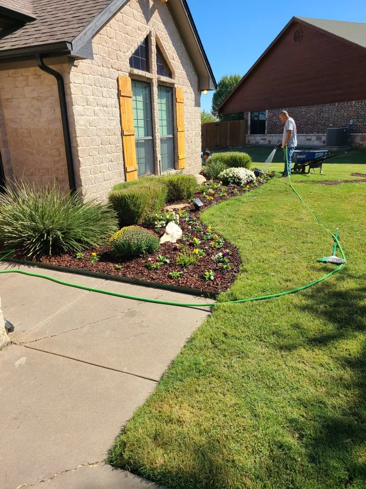 Custom yard cleanup service for year-round maintenance across Burleson, TX - Garden Whisperer Landscaping