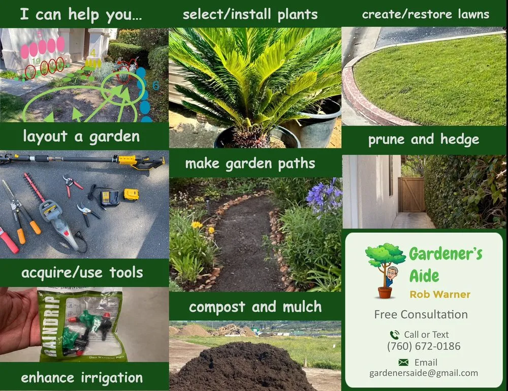 Professional landscape installation in Oceanside, CA by Gardener’s Aide