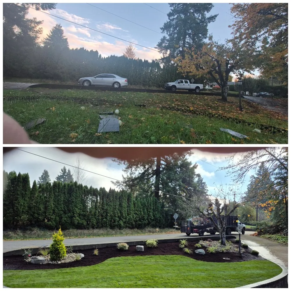 Affordable landscape installation in Wilsonville, OR by Gardenias Landcare