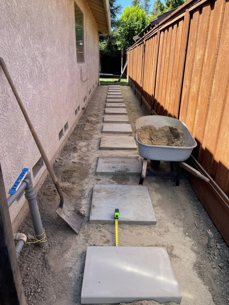 Custom landscape installation in Ceres, CA by Gardening By Omar