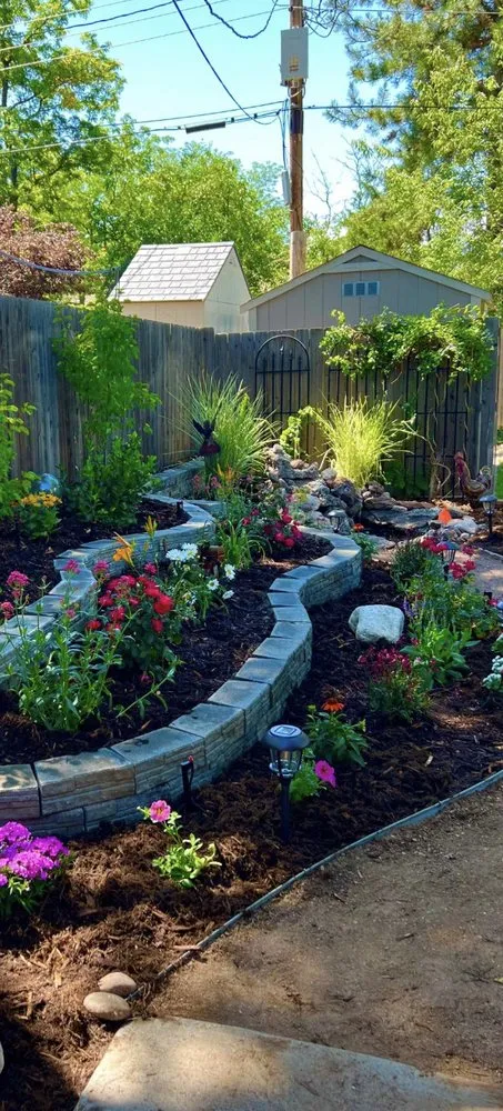 Custom landscape installation in Highlands Ranch, CO by Gardens In Bloom Landscaping