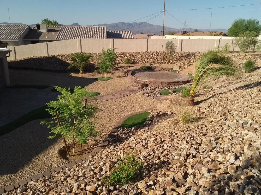 Top-rated yard cleanup service for year-round maintenance across Lake Havasu City, AZ - Garitee Landscapes & Bobcat Service