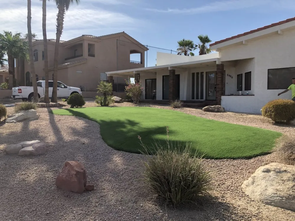 Top-rated lawn care service for outdoor upgrades in Lake Havasu City, AZ by Garitee Landscapes & Bobcat Service
