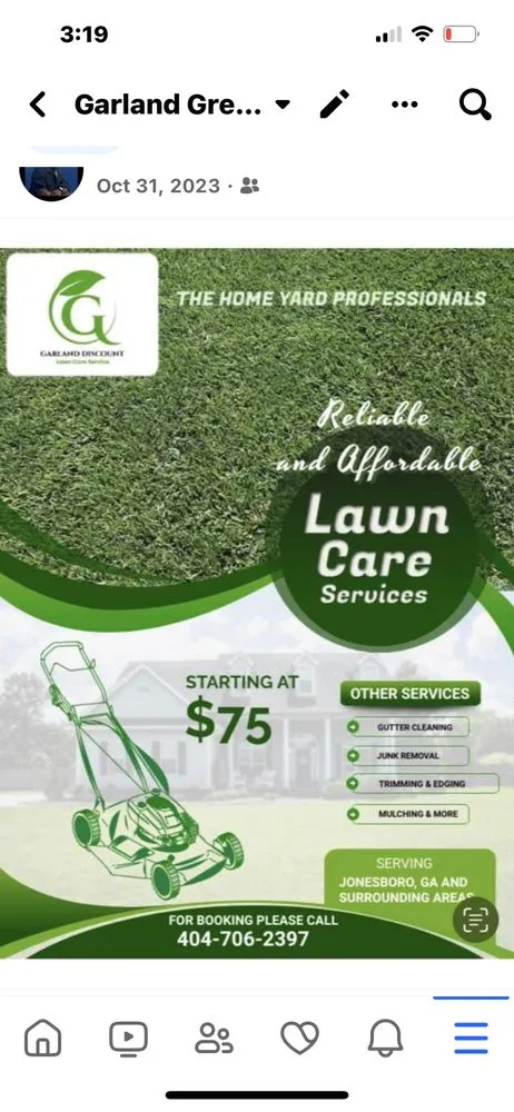 Trusted lawn care service in Jonesboro, GA by Garland Discount Lawn Service