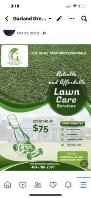 Garland Discount Lawn Service Logo