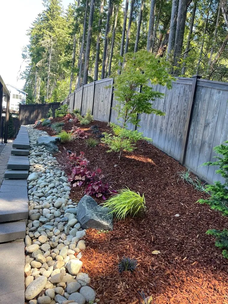 Custom residential landscaping in Gig Harbor, WA by Garland landscape LLC