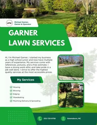 Garner Mulch & Lawn Services Logo