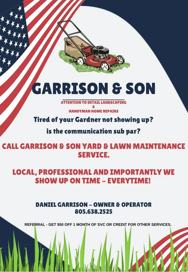 Expert lawn care service with custom design in Simi Valley, CA by Garrison & Sons