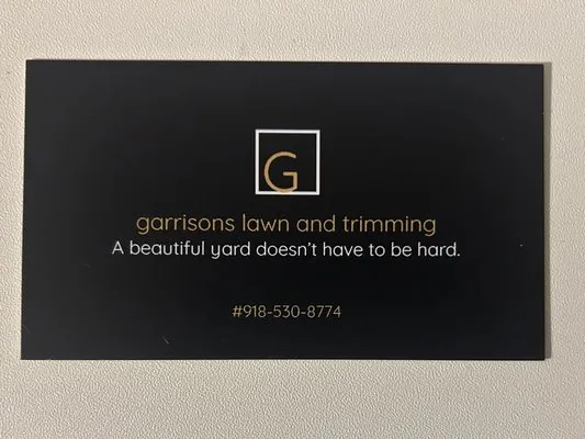 Garrison’s Lawn And Trimming Logo