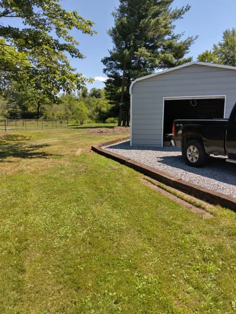 Expert outdoor landscaping with custom design in Newton Falls, OH by Garvey's Great Cuts